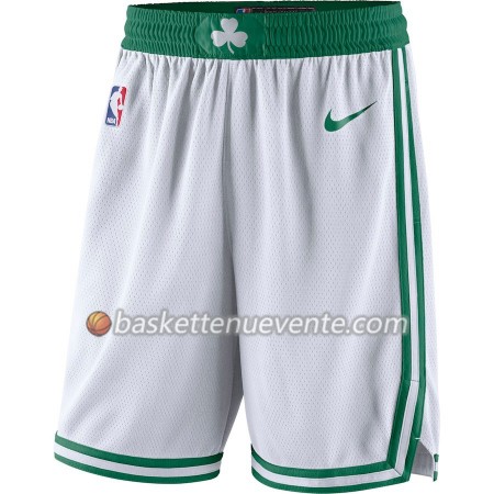Homme Basket Boston Celtics Shorts Blanc 2018-19 Nike Swingman